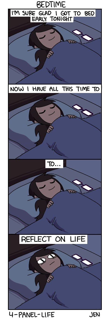 When I decide to sleep early