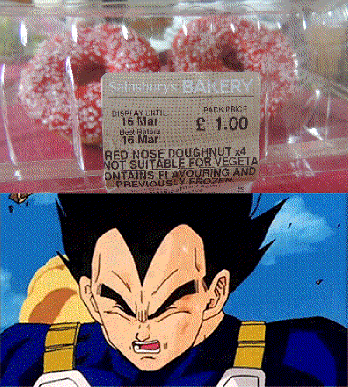 Not suitable for Vegeta