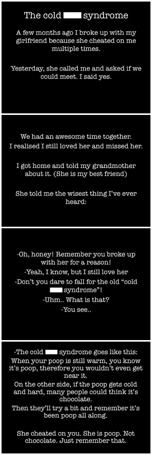 The cold s**t syndrome