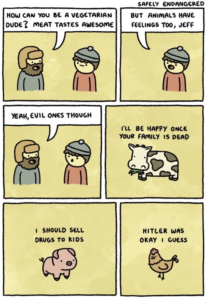 Beware vegetarians