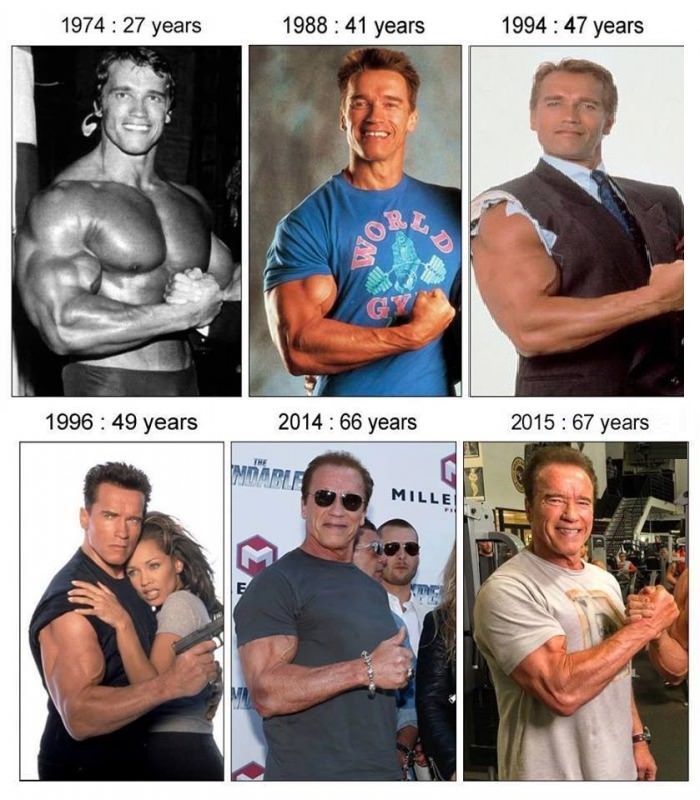 Arnie over the years