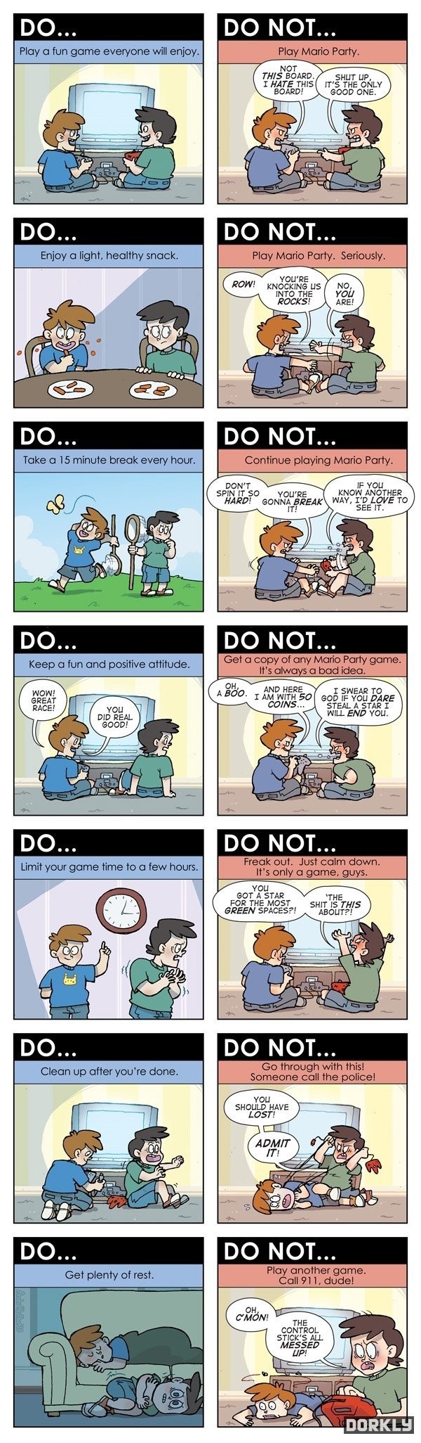 Playing games with friends