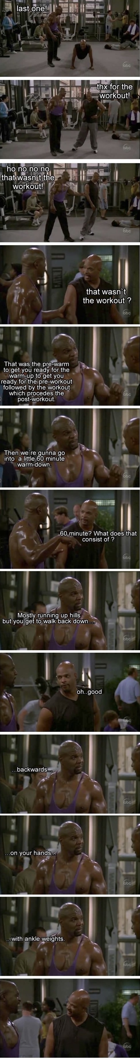 Working with a gym rat