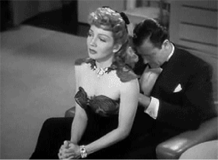 Old timey movie kiss