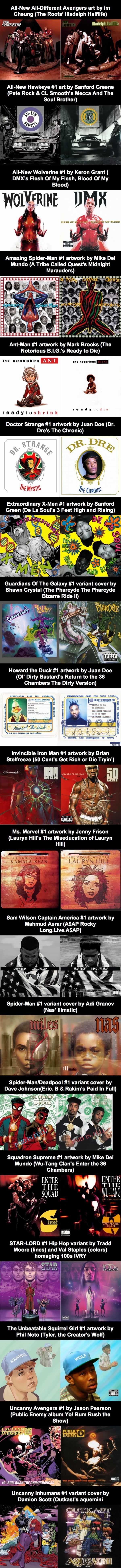 Marvel hip hop covers