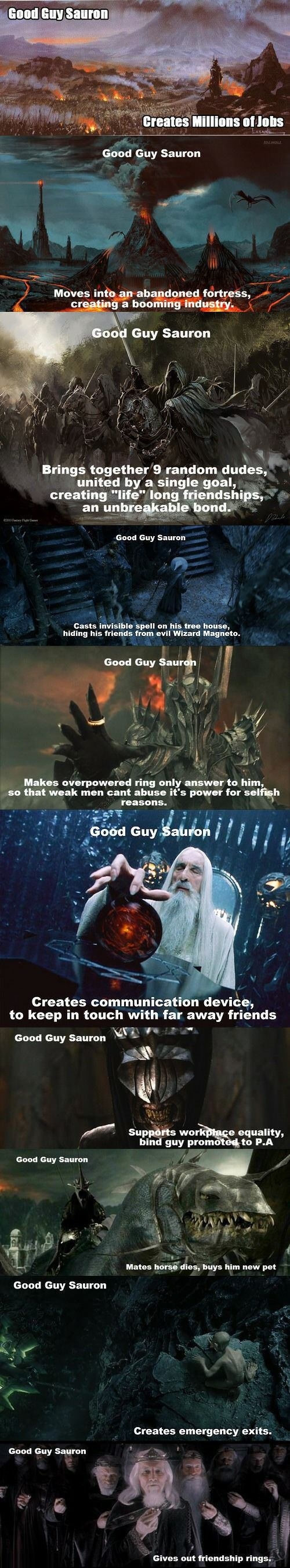 Good guy Sauron!