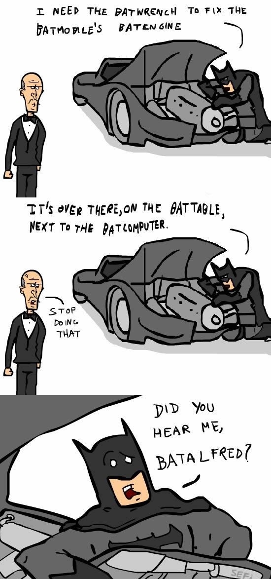 Because he's Batman!