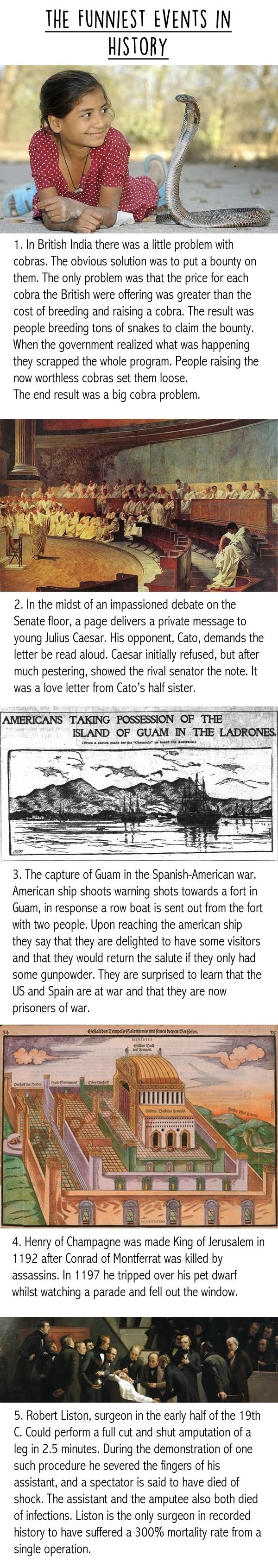 Funniest historical events