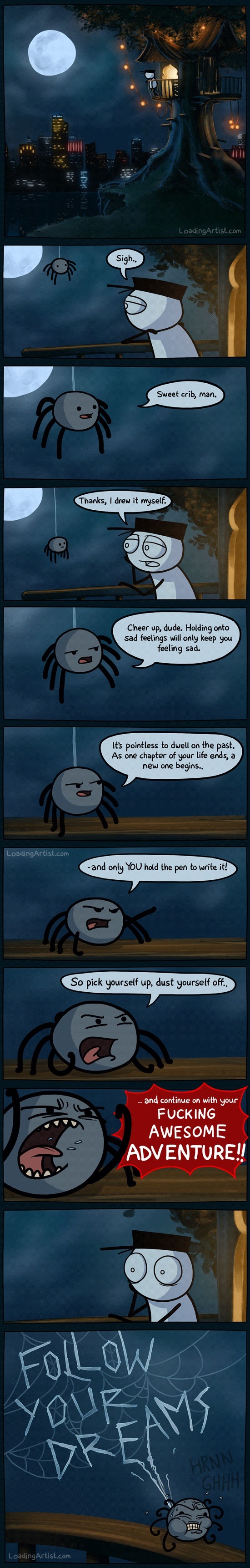 Advice from the spider