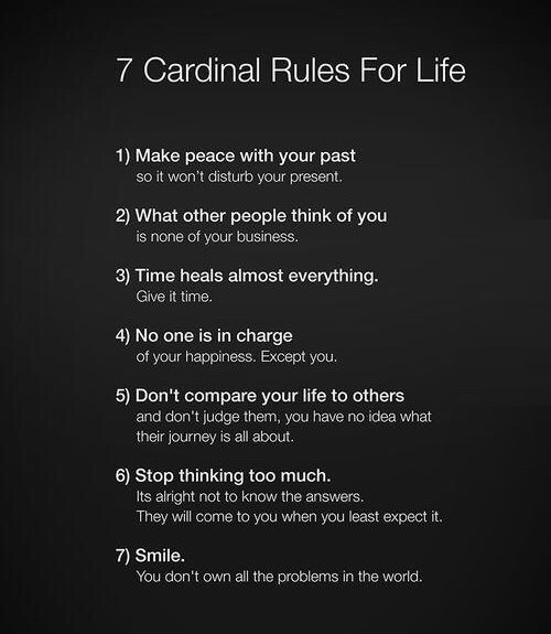 Magic rules for life