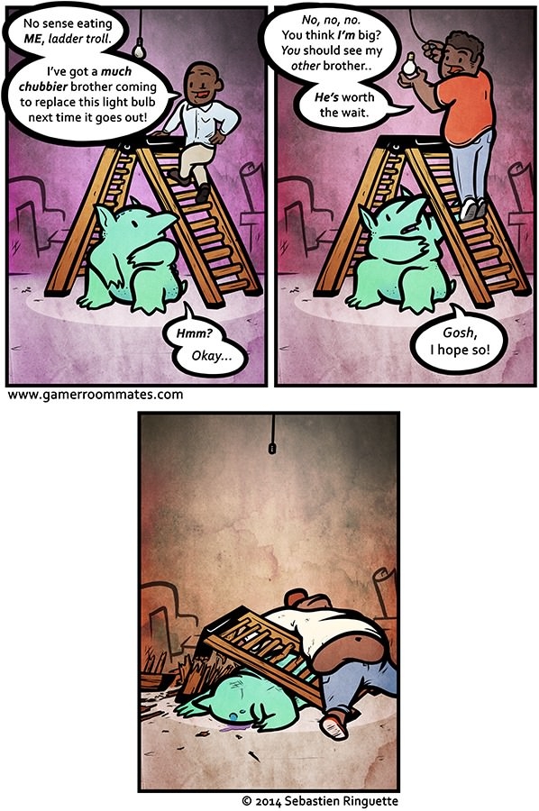 Life of a ladder troll