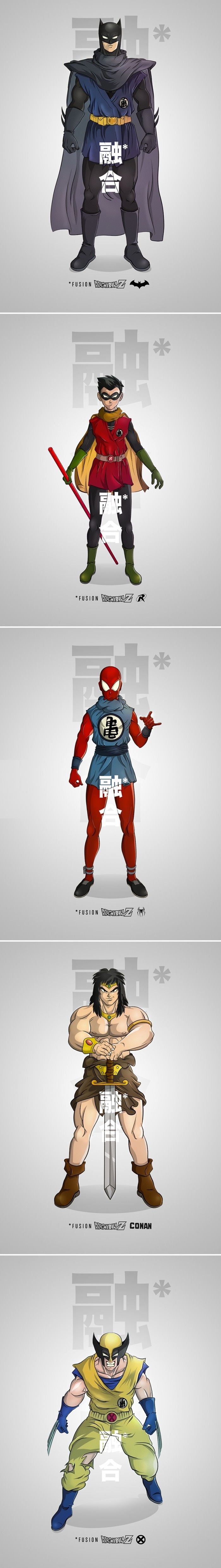 DBZ, Marvel & DC mashup