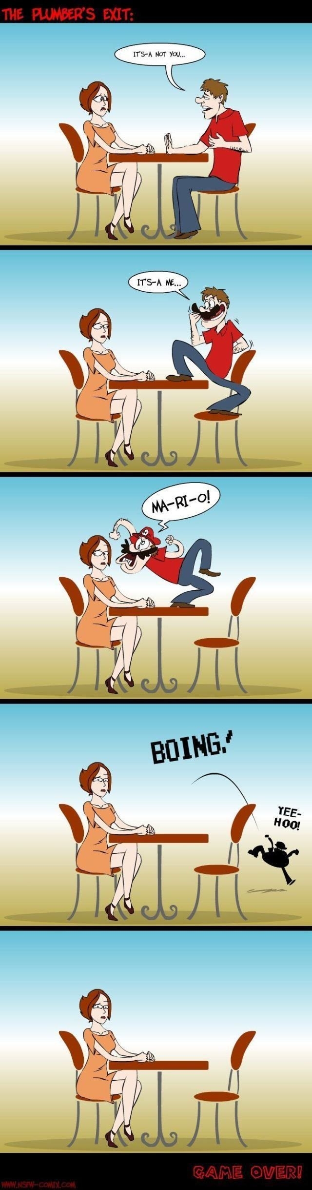 The plumber's exit
