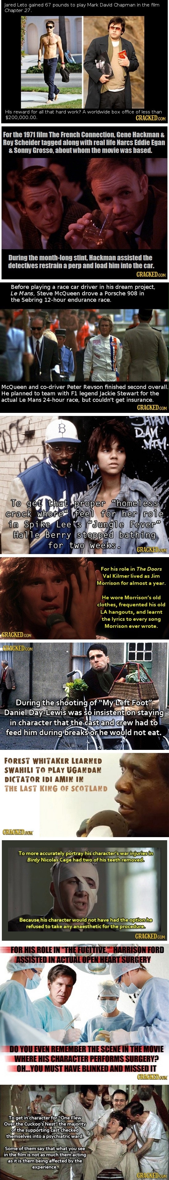 How actors got into character