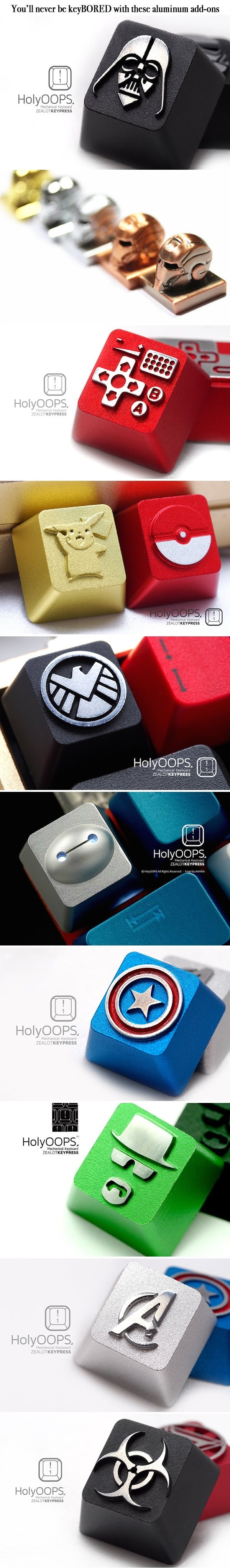 Nerdy keyboard keys