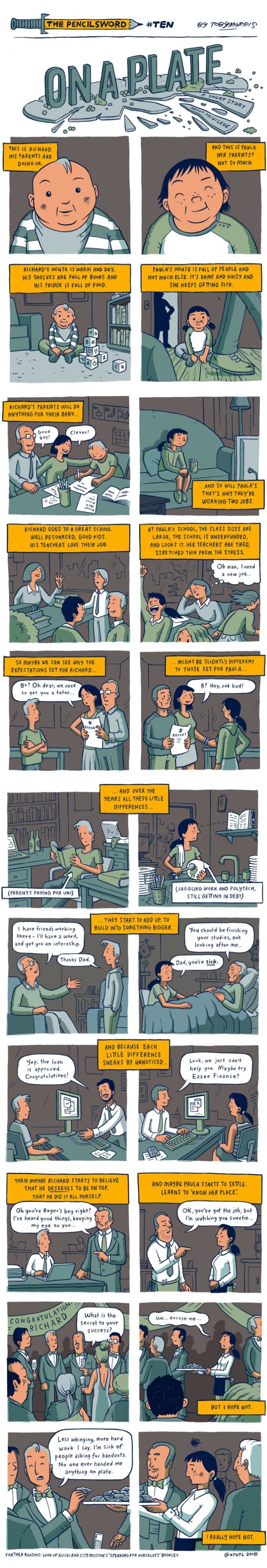 The pencilsword on a plate