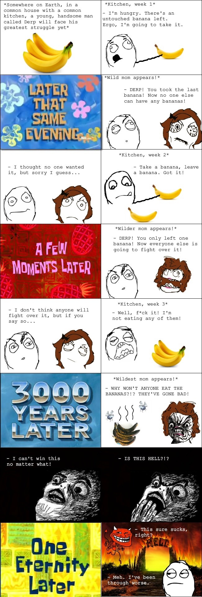 The banana/mama struggle
