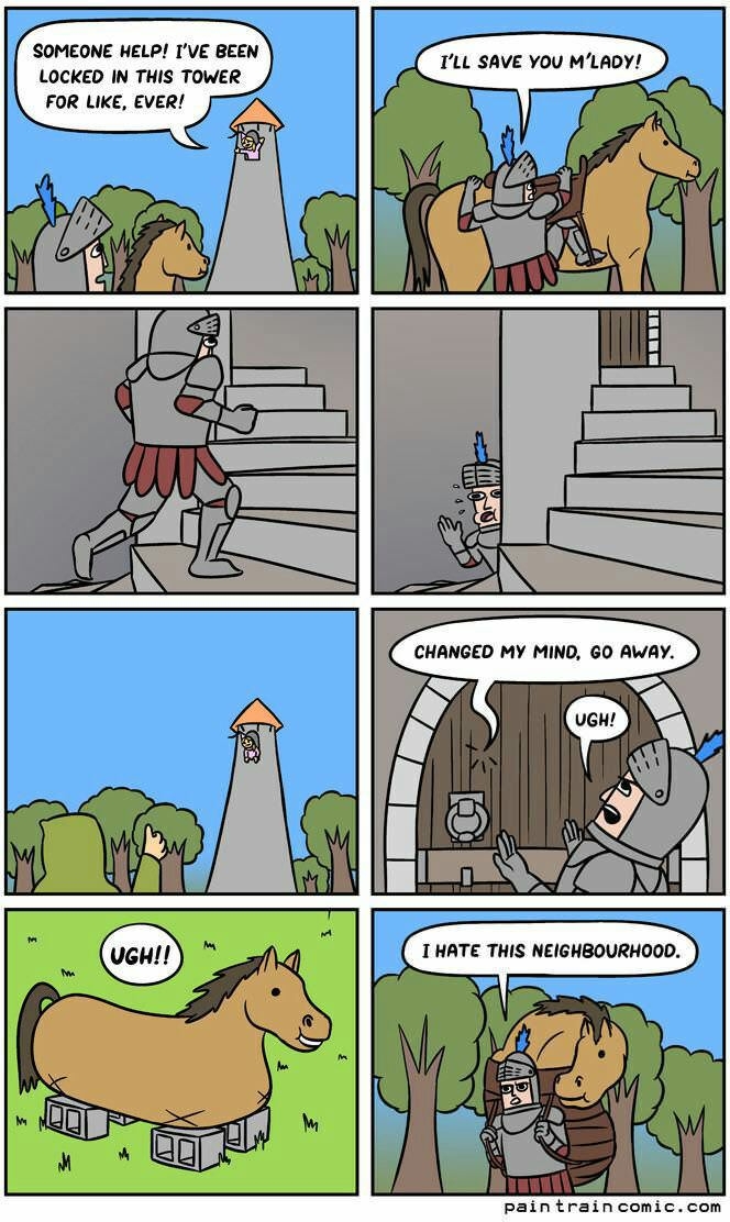 The struggles of a knight