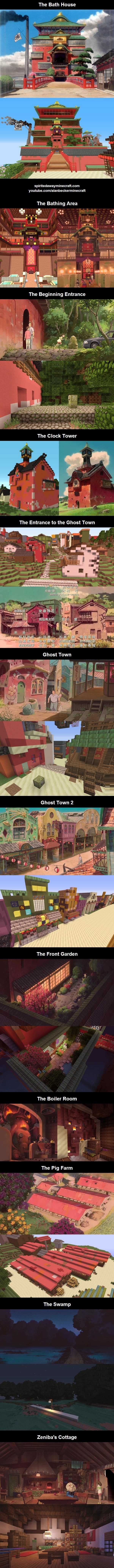 Spirited Away in Minecraft