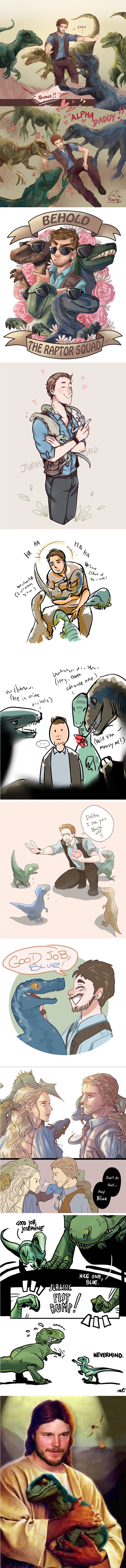 Fan art of the raptor squad