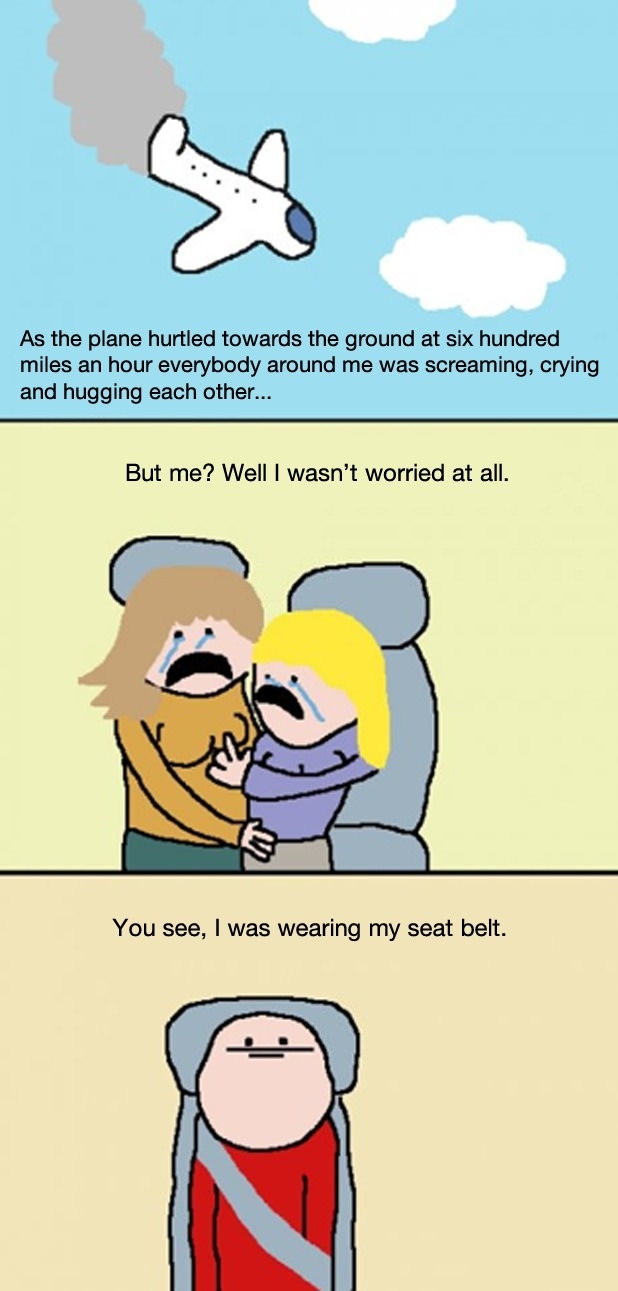 Seat belts save lives