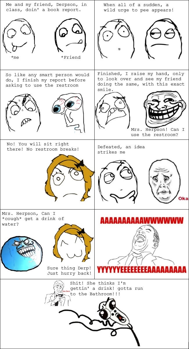 School restroom rage