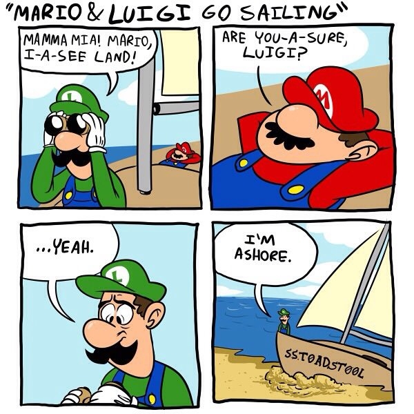 Mario & Luigi go sailing