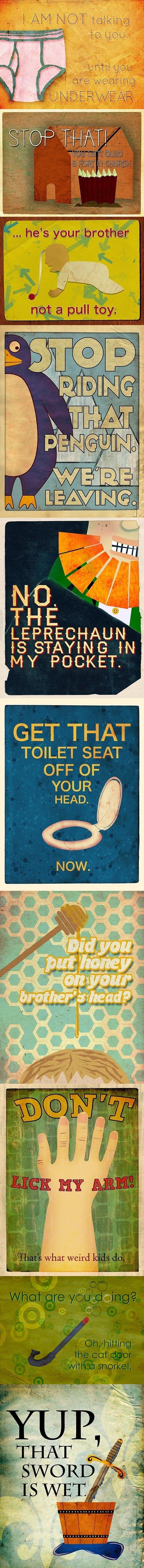 Illustrated dad quotes