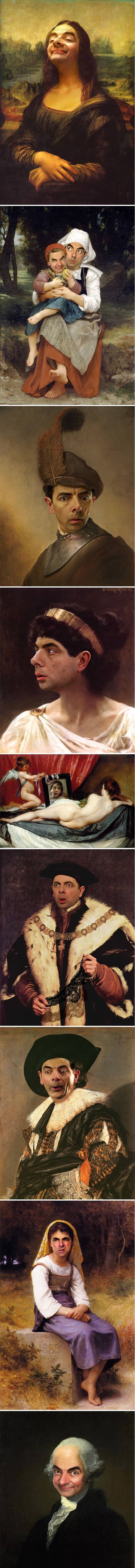 Mr Bean in paintings