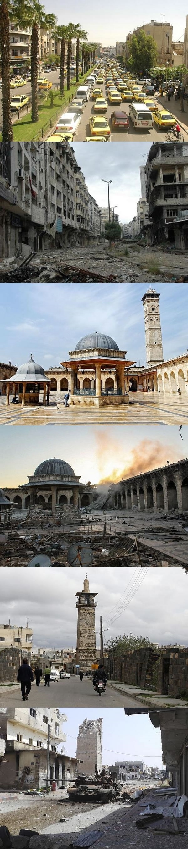Damascus, before & after