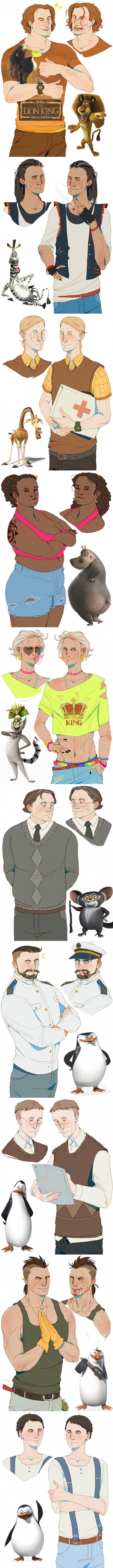 Madagaskar characters