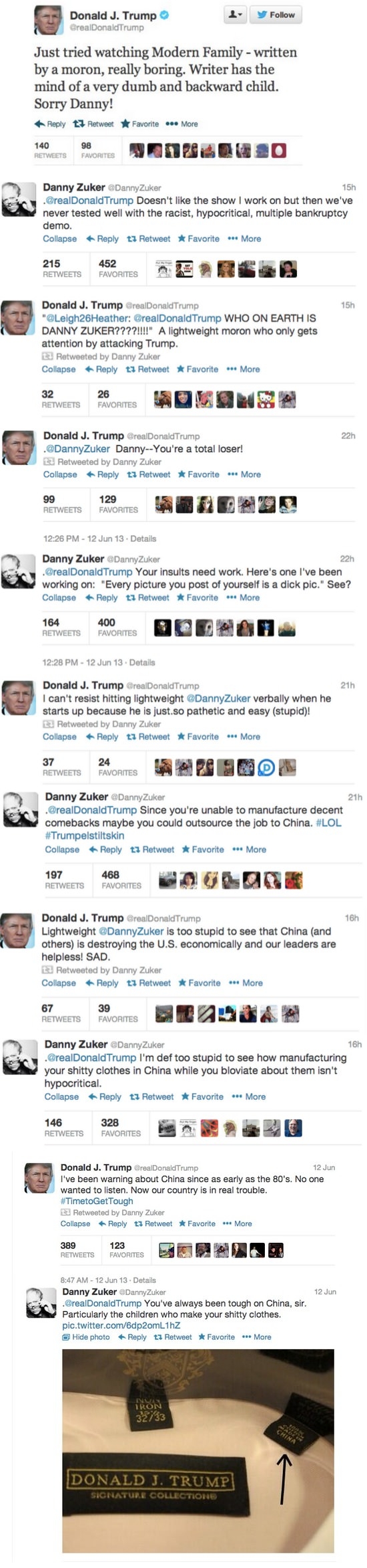 Trump vs Zuker