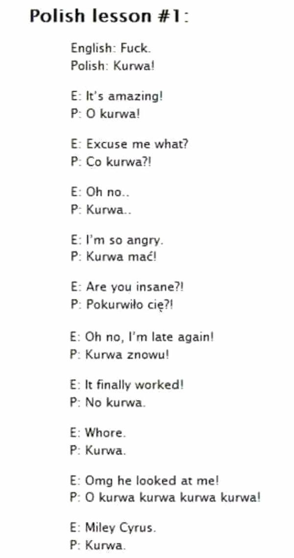 Polish lessons