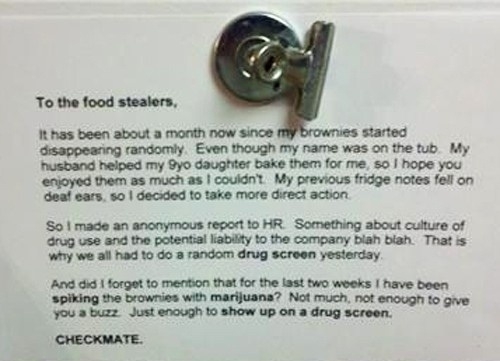 To the food stealers