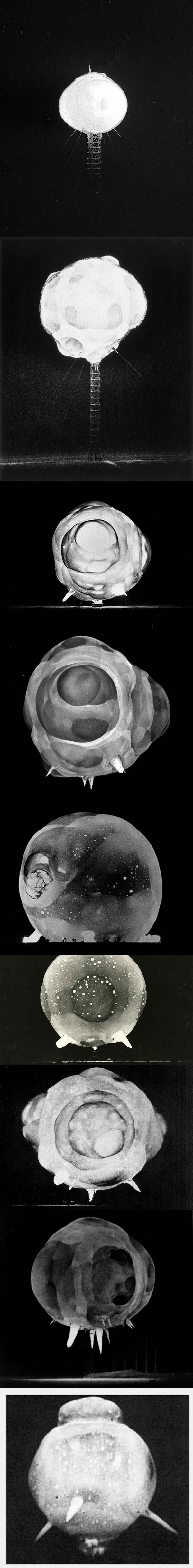 Photos of nuclear bombs