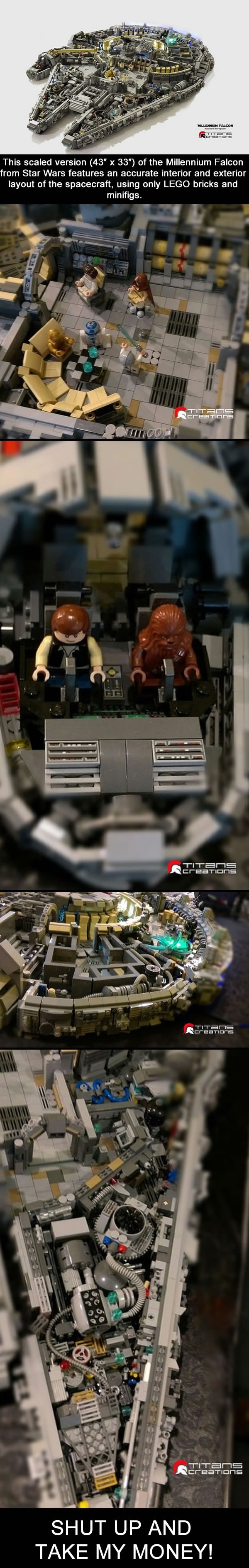 Millennium Falcon in Lego