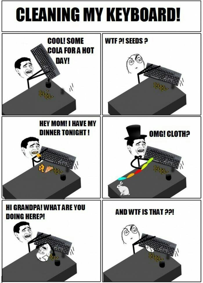 Cleaning my keyboard