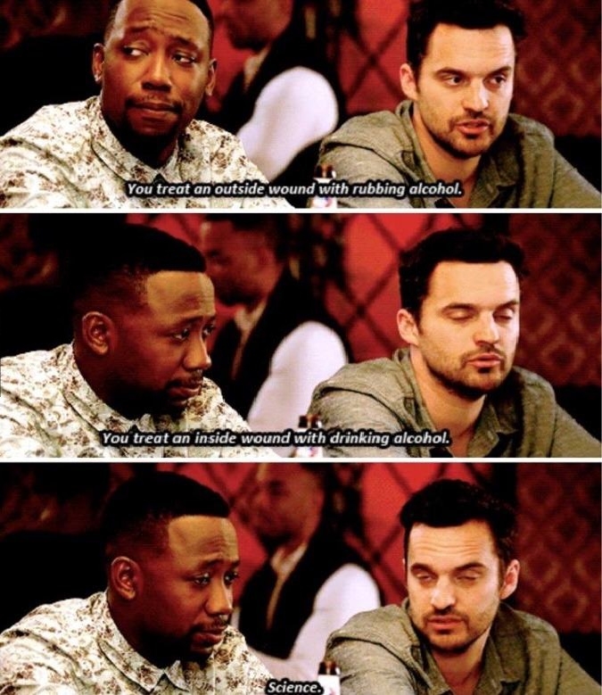 Alcohol works on all wounds