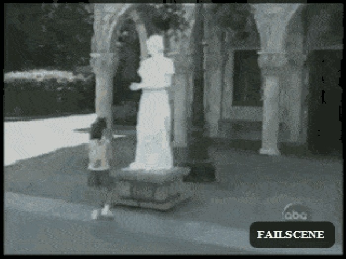 Scary statue