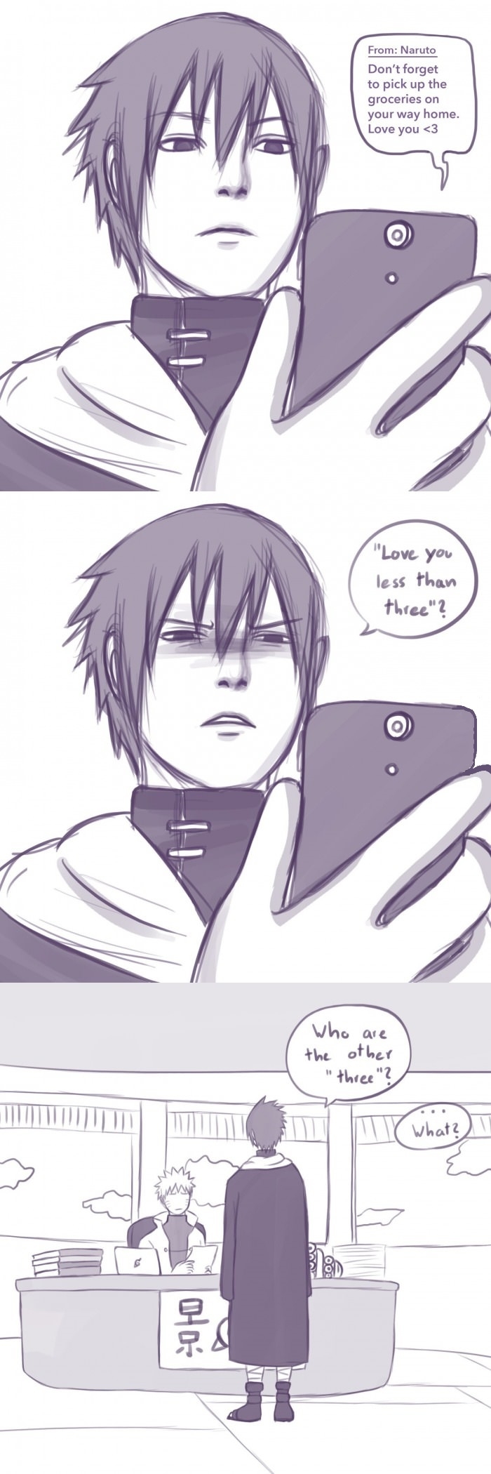 Sasuke is a simple man