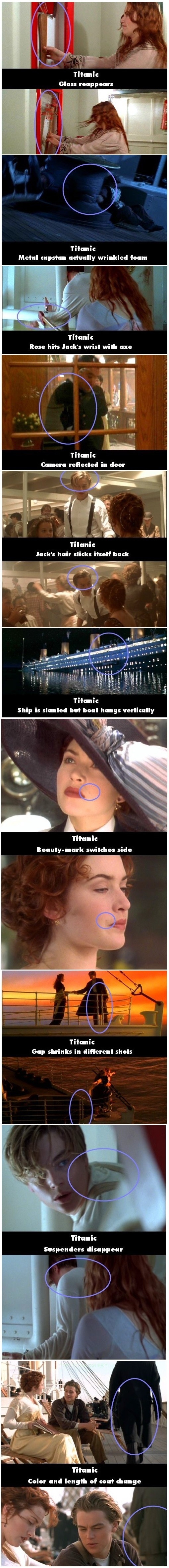Titanic movie mistakes