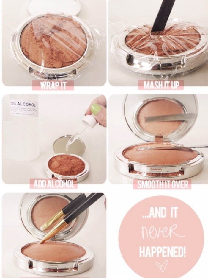How to fix broken makeup
