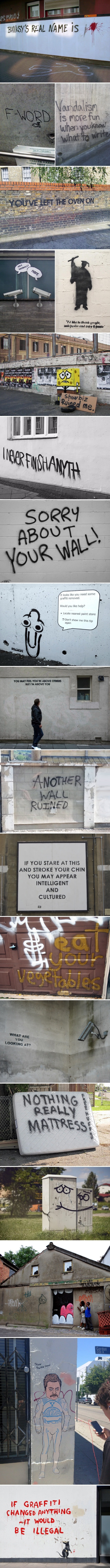 Funny street graffiti