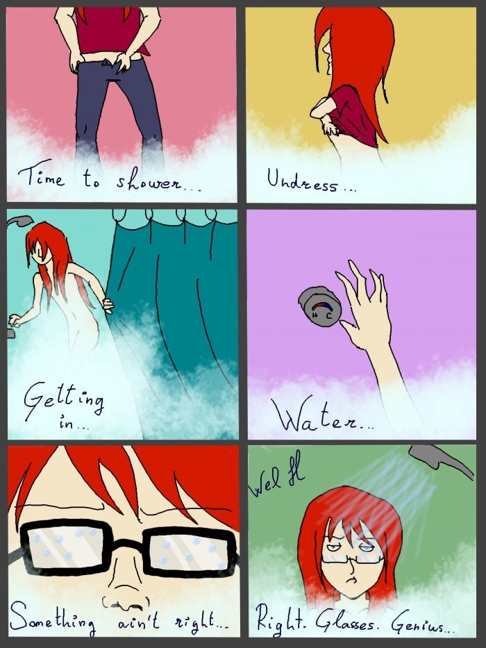 Getting into the shower