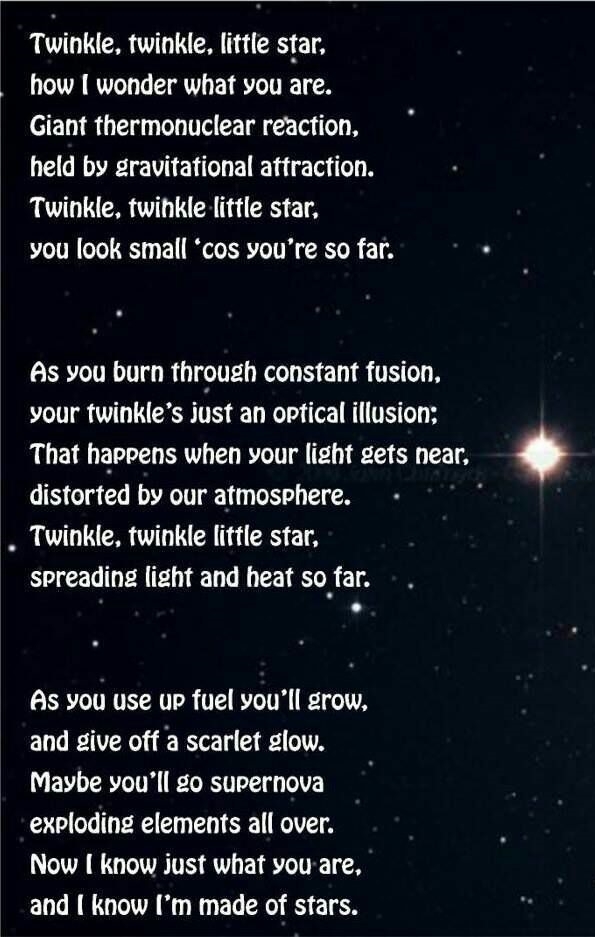Twinkle twinkle little star..
