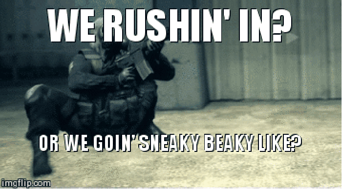 Definitely sneaky beaky