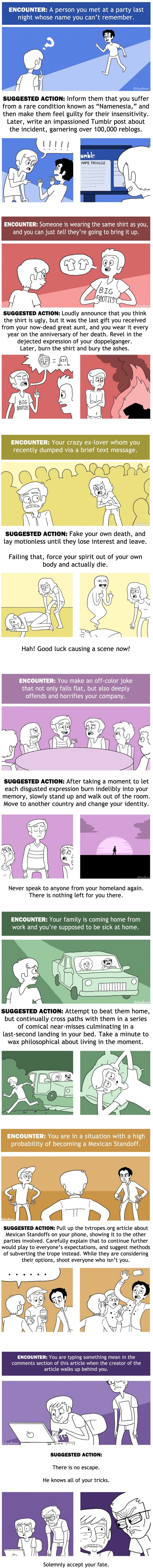 Uncomfortable situations