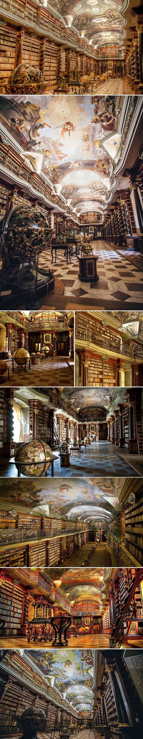 Beautiful library, Prague