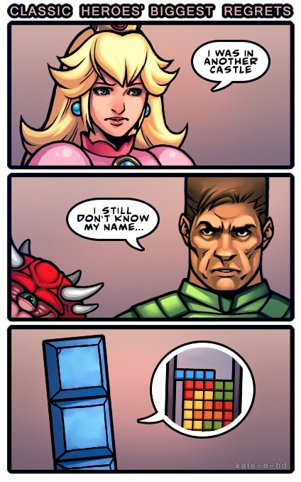 Game heroes' regrets