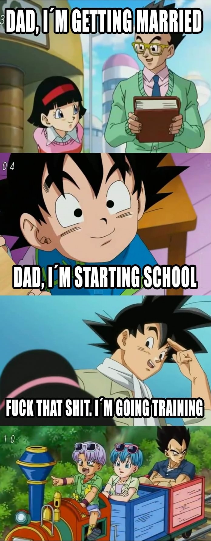 Vegeta is a good father